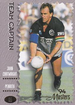 1994 Dynamic NSW Rugby League '94 Masters #65 John Cartwright Front